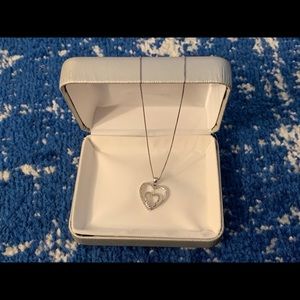 Sterling silver heart necklace